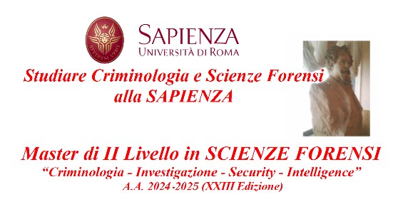 Benvenuti nel sito web del Master in Scienze Forensi
